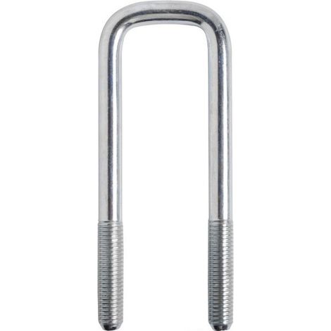 Imline – Bride tube carré 120x60 mm – Fixation robuste pour tube 10 mm – Hauteur 145 mm avec filetage M10/25 – Livrée sans boulons