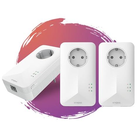 Strong Powerline 1000 1000 Mbit/s Ethernet Blanco 3 Pieza(s)