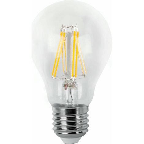 Bombilla LED Filamento Estándar Clara E27 4W Cálida Matel (1/2)
