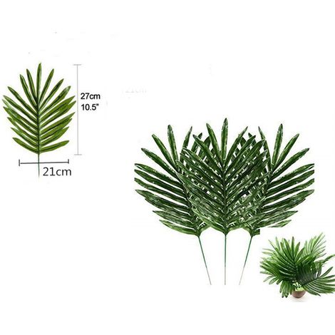 Lot de 12 sets de table artificiels en forme de feuille de tortue verte de 30 cm, réalistes et décoratifs, pour la cuisine et la chambre. (1/5)
