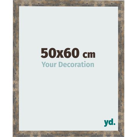 yd. - Cadre photo 50x60 - Bleu Or Melange - MDF - Bologna (1/5)