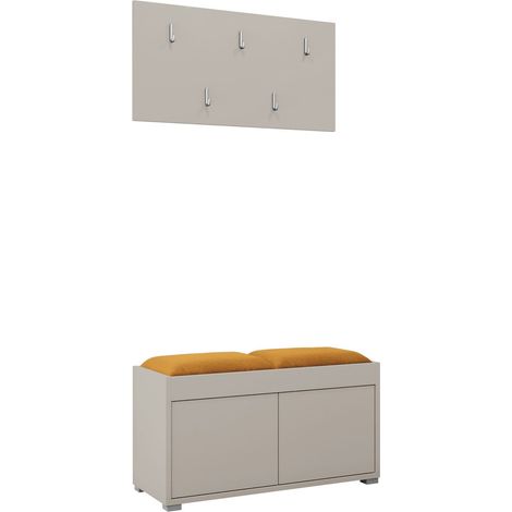 Conjunto para recibidor Comfivo Tutela, Manila 32, 0x0x0cm, Aglomerado laminado, Tapiz, Montada en la pared, Colocada