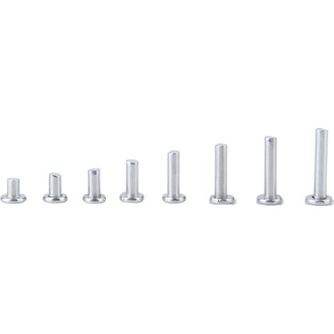 400pcs M3 Rivets Alu Tête Plate Rivet Plein Longueur 4mm-16mm (1/5)