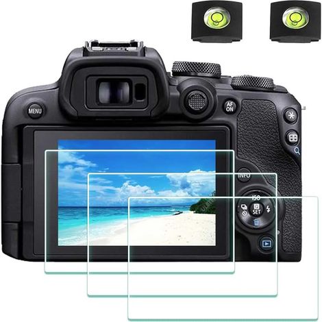 Protector de pantalla para Canon EOS R10 EOSR10 LCD, cristal templado, película protectora, accesorios, 0,3 mm, dureza 9H, antiarañazos, antihuellas, antiburbujas - Paquete de 3 (1/5)