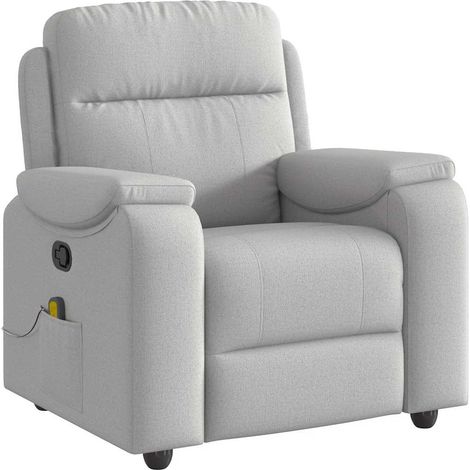 Maison Exclusive - Massagesessel Wolkengrau Stoff (1/5)