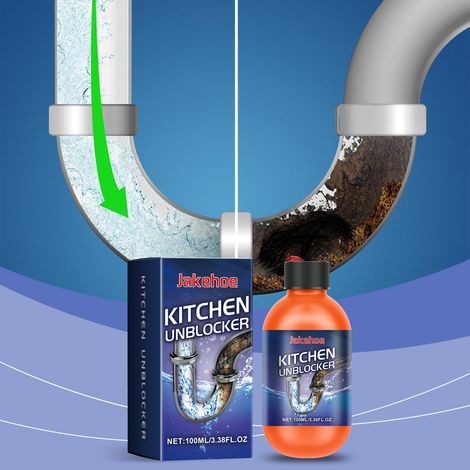 Abflussreiniger für Toiletten, Waschbecken, Abflüsse und Küchenabflüsse – 100 ml -- DE (1/5)