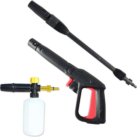 Pistolet à mousse professionnel Kit De Tuyau De Pistolet À Mousse Haute Pression Nettoyeur Haute Pression Pistolet De Pulvérisation À Mousse Neige Mousse Lance Mousseur Tuyau Buse For Karcher ( Color (1/2)