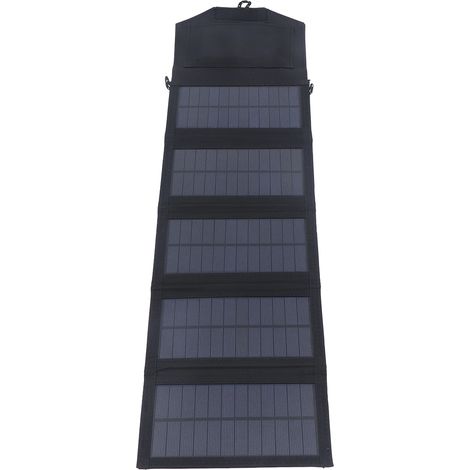 Panneau Solaire 15W 5V Double Port USB Chargeur Solaire Pliable Portable pour Camping Randonnée (1/5)