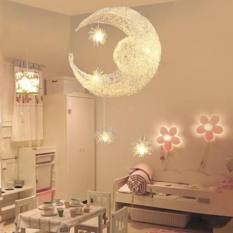 Moderne Lampe Suspension Indutrielle Simple Lustre Plafonneir en Aluminium Style Nordique pour Salon Enfants Chambre (1/4)