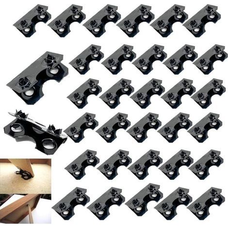 Lot de 50 charnières de chevalet de rechange pour cadre photo, support de montage arrière, pieds pliables, montage sans vis (1/5)