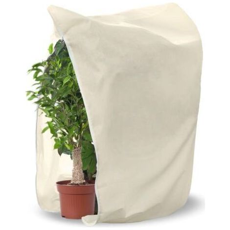 BUNTHAUS Protection hivernale pour plantes - Grande housse de protection antigel pour plantes en pot - 240 x 200 cm - Résistant à la déchirure et respirant - Protection des plantes d'hiver - Avec cord (1/5)