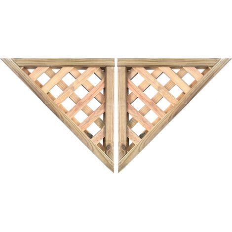 Twin Pack Urban Diamond Corner Trellis (46x46cm)