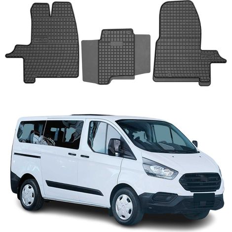 OMAC Tapis de Sol Compatible avec Ford Transit Custom 2012-2022 Caoutchouc Noir (1/5)