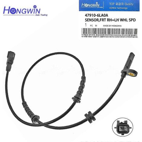 Capteur de vitesse de roue ABS avant/arrière droit/gauche pour Nissan Bluebird-Sylphy 2020 2021 2022 2023 1.6L L4 47910-6LA0A 47900-6LA0A (avant, 1 pièce) (1/5)