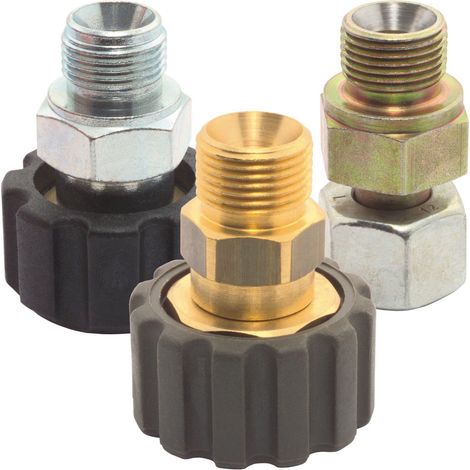 ELMAG HD-Doppelnippel Messing, 2 x AG 22x1,5 (Kärcher/Kränzle) (1/2)