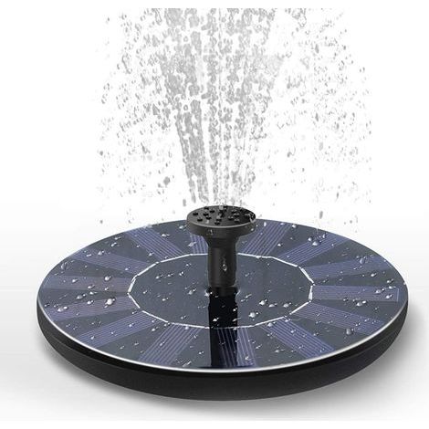 Mini fontaine solaire, kit de panneau solaire autonome pour jardin, piscine et extérieur (1/5)
