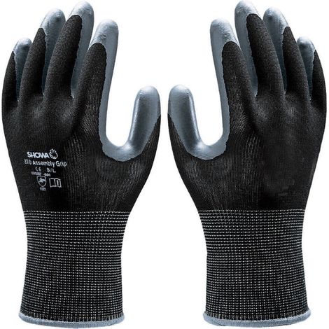 Guantes de Nitrilo 370 Negros 8 Showa