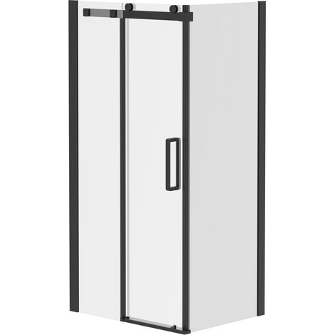 Series 10 Colore Matt Black Roller 1000mm x 760mm Sliding Door Shower Enclosure (1/5)