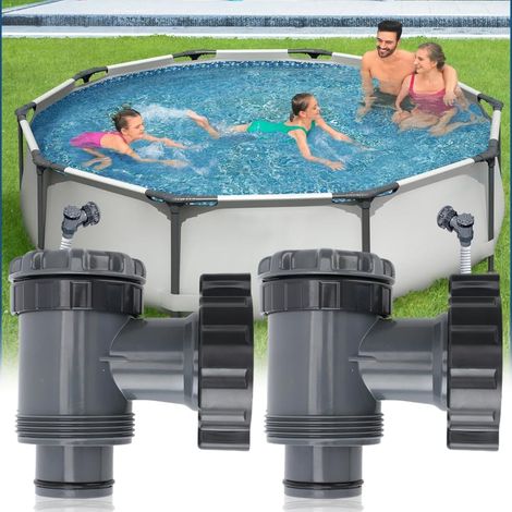 pezzi valvola a pistone per piscina, valvola a pistone di ricambio, valvola di ricambio per pompa filtro per piscina per tubo da 38 mm, compatibile con piscine fuori terra (1/5)