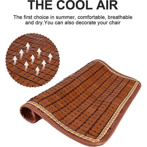 Tapis de mah-jong en bambou avec coussin rafraîchissant, 1 pièce (1/5)