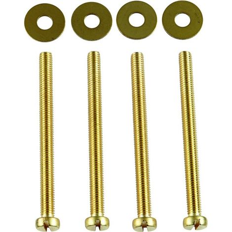 Jeu de vis 43085 pour cache-plateau pour réservoir de chasse encastré mural, 4 pièces