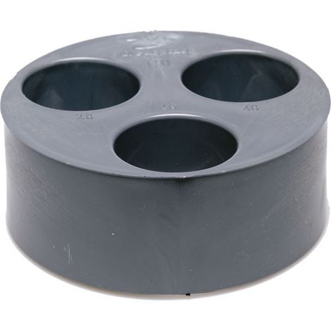 Tapón Red Triple PVC Evacuación Crearplast  Medidas  Accesorios Fontanería: 125.50.40.32