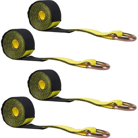 Car Accessories Tire Ladders, 2-inch Tensioners, Cargo Ladders, Trailer Straps, 12FT (3.66m), 4-pack - 4-pack (1/4)