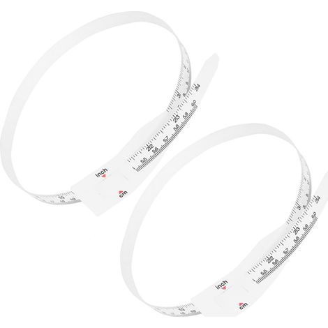 Ruban à Mesurer Souple 60 CM/24 Pouces pour Tête et Bras Lot de 2 Pièces Largeur 13 CM Outil de Mesure Précis pour Bébé et Garçon et Filles Mètre Ruban pour Mesurer le Corps (1/5)