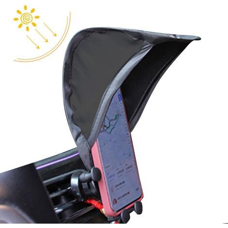 Sonnenschutz für Autotelefone, universeller Sonnenschutz für Handys, Handyhalterung mit Sonnenschutz, blendfreie Handyhalterung für Autos und Motorräder (1/5)