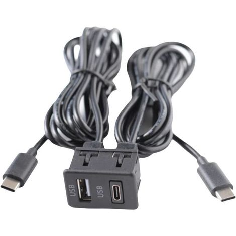 Panneau D'Extension de Cable D'Adaptateur de Panneau D'Interface USB + USB-C pour Machine de Navigation Android pour Voiture (1/2)