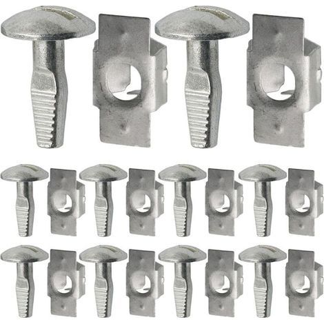 Clips de fixation en alliage aluminium pour cache-moteur Peugeot/Citroën, lot de 10 pièces avec vis (1/4)