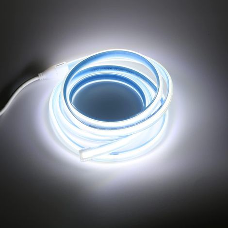 50CM 220V COB LED Bande IP67 Etanche 280 LEDS/M 0.5M Blanc Froid 6000K Light Strip avec Interrupteur 220V 230V (Blanc Froid, 0.5) (1/5)