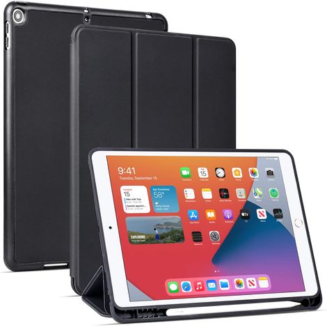 Étui pour iPad 10,2 pouces (9e génération 2021, 7e génération 2019 et 8e génération 2020) avec fonction veille/réveil automatique et support intégré (1/5)