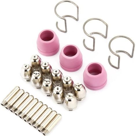 consommables de coupeur de plasma 26 pc / ensemble AG60 SG55 Plasma Cutter coupe torche consommables électrode buses tasses (1/4)