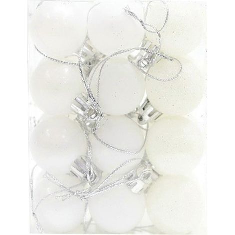 Décorations de Noël extérieures : boules incassables, pendentifs de 30 mm, décorations à suspendre pour sapin de Noël (1/5)