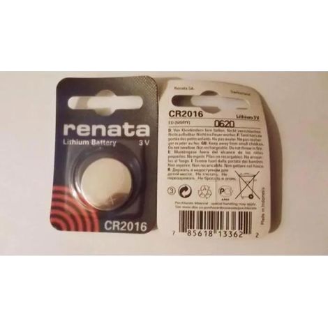 Knopfzelle renata Cr2016 Lithium 3 Volt Größe 2016
