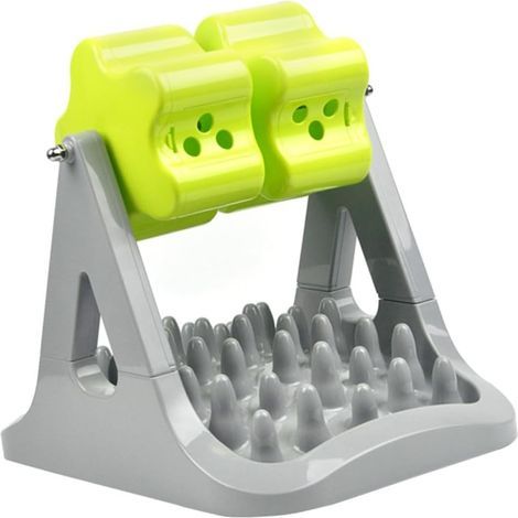 Interactive Puzzle Dog Food Toy, Rotating Food Dispenser, Slow Feeder Bowl, Interactive Pet Toy for Training and Enriching Your Dog from Green (1/5)