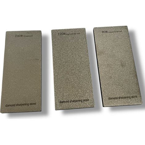  Kit 3 Cales à Poncer Diamantées  Grains 80 , 120 , 240  Finition Carrelage & Pierre  Outillage Carreleur 2.0