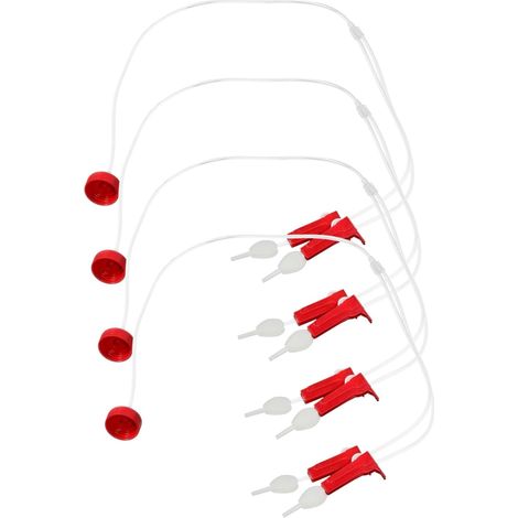 Conduit D'infusion en Plastique pour Arbres Agrumes Jardinage et Verger Lot de 4 Sets de Tubes 4 Broches Lumineux Irrigation Goutte à Goutte Automatique Réapprovisionnement (1/5)
