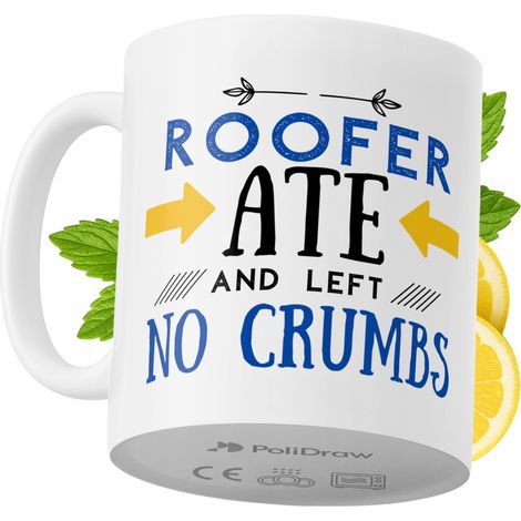 Lustige Kaffeetasse für Dachdecker mit witzigem Textdesign – ideal für Geburtstage, Namenstage, Feiertage und besondere Anlässe. Hochwertige Tasse für Zuhause, Büro und Arbeit. Farbe: Weiß, 330 ml.
