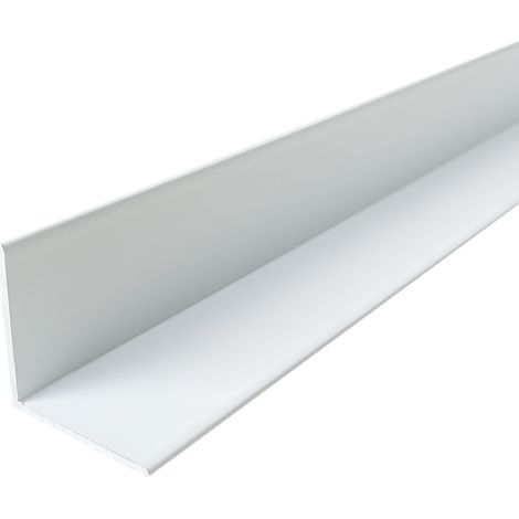 Cornière en aluminium 10mm x10mm x1.0mm, lg 1000mm (Laqué blanc) HOMEWELL