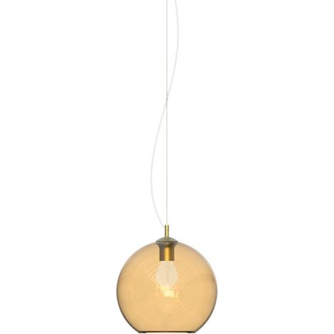 Ideal Lux NEMO Plafonnier suspendu en forme de dôme de 20 cm en ambre