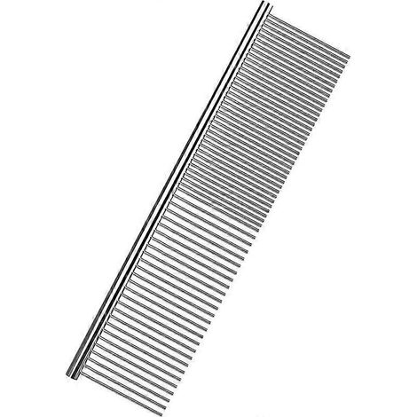Brosse pour animaux en acier inoxydable, peigne pour chiens et chats, idéal pour le massage de la peau, peigne pour animaux (1/4)