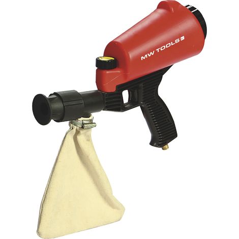 Mw Tools – Sableuse pneumatique légère avec sac d'abrasif – Pression nominale 6 bars – Débit max 200 l/min – Pour décapage peinture et rouille – CATMS4