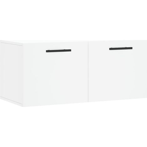 Maison Exclusive - Armario de pared madera de ingeniería blanco 8 (1/5)