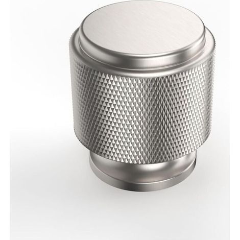 Gebürstete Satin-Möbelknöpfe – passend für verschiedene Möbelstile, Schränke, Weinkeller usw. – 10er-Set, silberfarben (1/5)