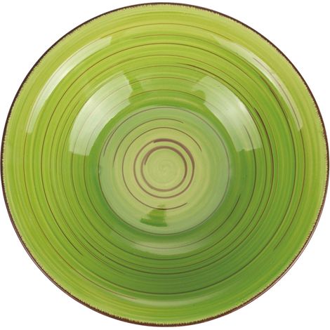 LIPARI PIATTO FONDO VERDE D21,5CMXH6CM