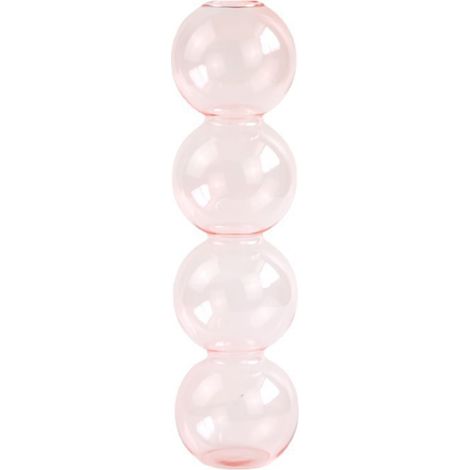 Jarrón de cristal hidropónico – 2 tamaños (17 cm y 22,5 cm) para una decoración elegante – Blanco, Verde, Naranja, Azul, Gris, Dorado, Rosa – Idea de regalo (1/5)