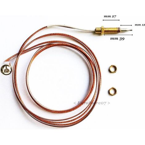 Termocoppia attacco a clip universale cucina stufa caldaia lunga cm 100 tc 14 (1/2)
