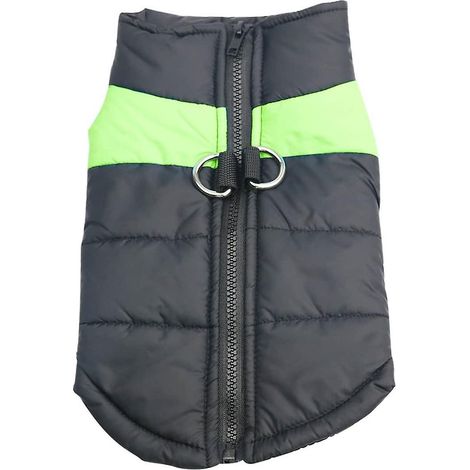 Hunde-Wintermantel, wasserdichte Kleidung für kleine, mittlere und große Hunde und Katzen, Größe SL (s, Grün) (1/5)